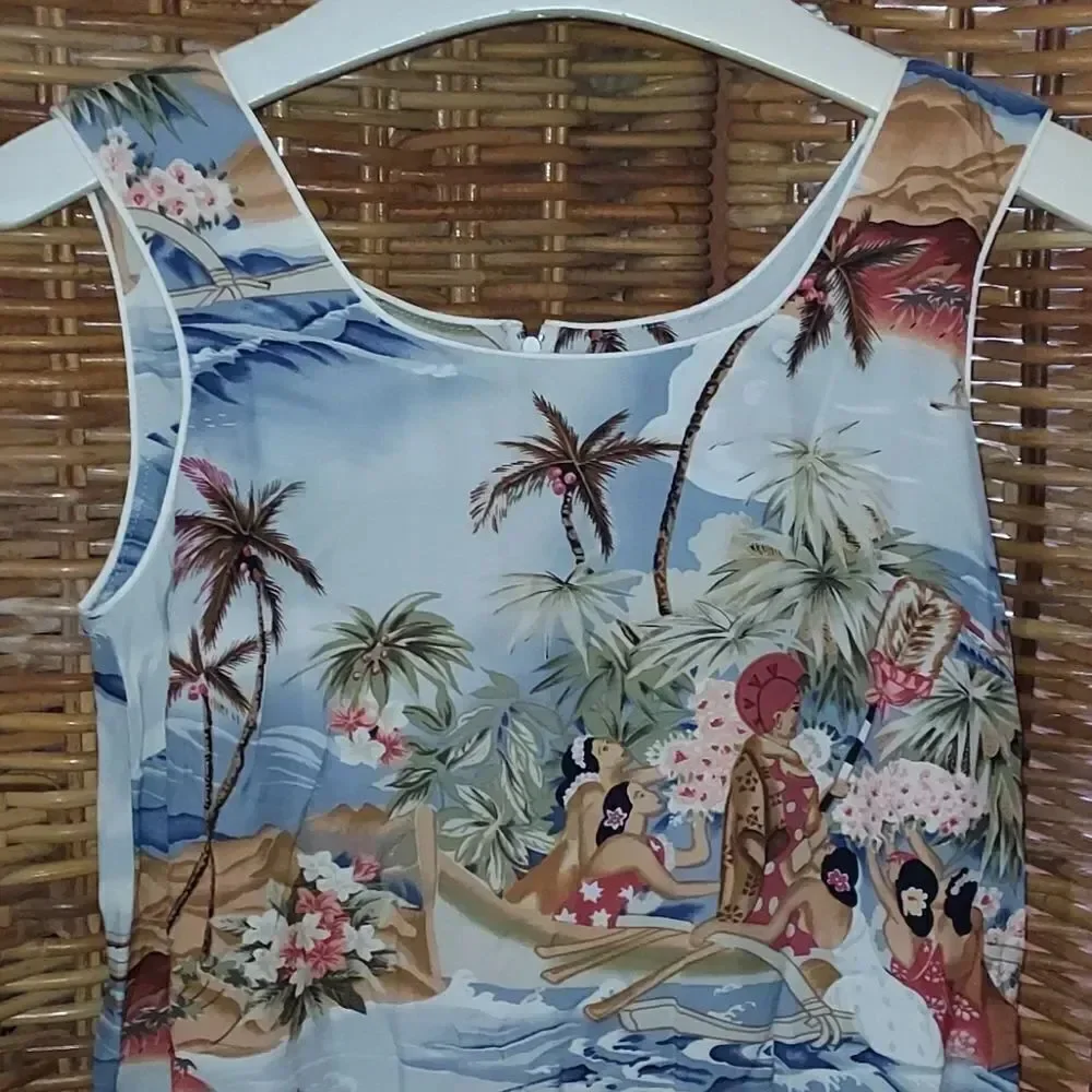 Hawaiian Aloha Luau Dress S